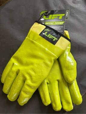 LIFT Dipped Rigger Pro Series Gloves in High-Vis Yellow